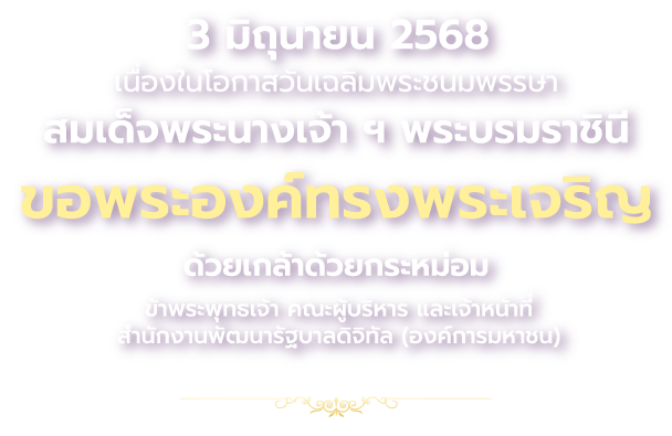 วันคล้ายวันประสูติสมเด็จพระนางเจ้า ฯ พระบรมราชินี 2568