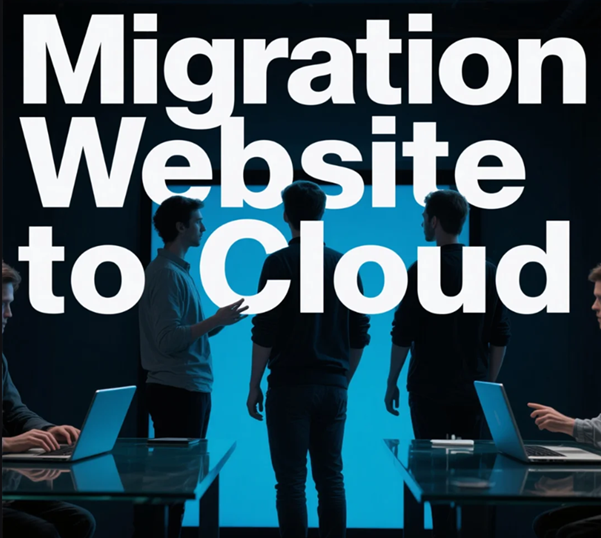 รูปภาพแสดงข้อความ Migration Website to Cloud